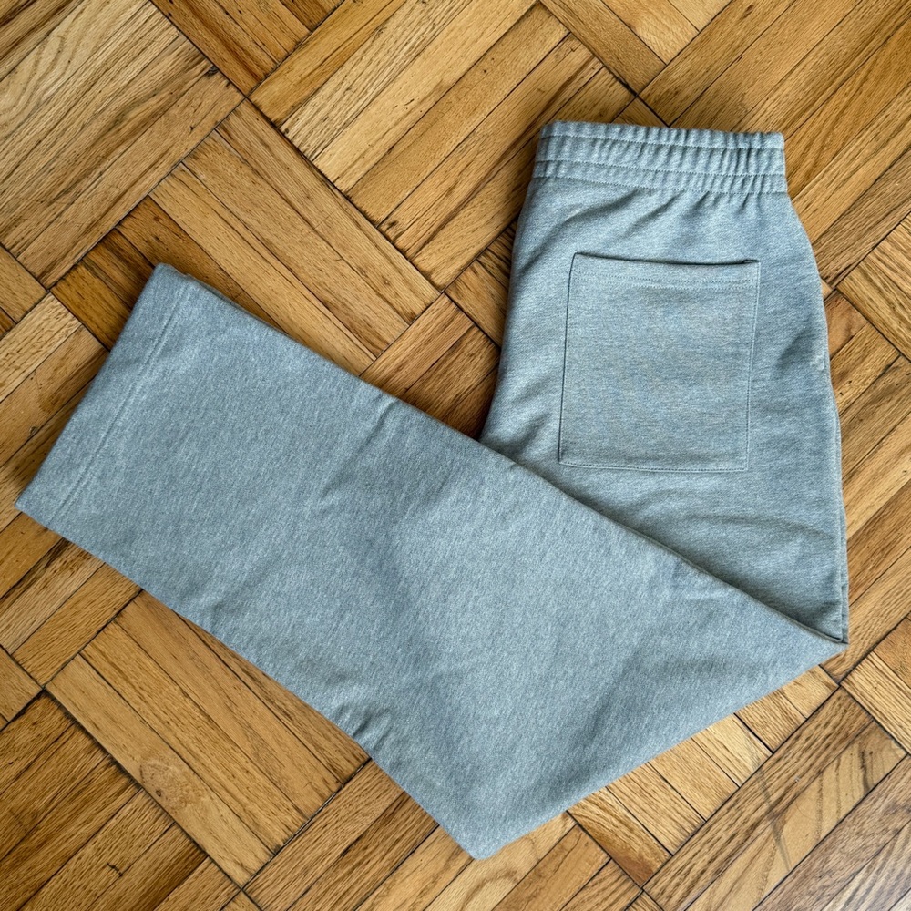Brand New Unworn WATC-STUDIO Grey Marl Straight-Leg Relaxed Sweatpants
